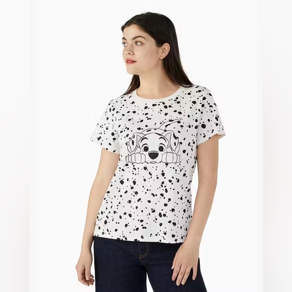 Kate Spade X Disney 101 Dalmatians Short Sleeve Cotton Crewneck T-Shirt Small - Picture 1 of 10